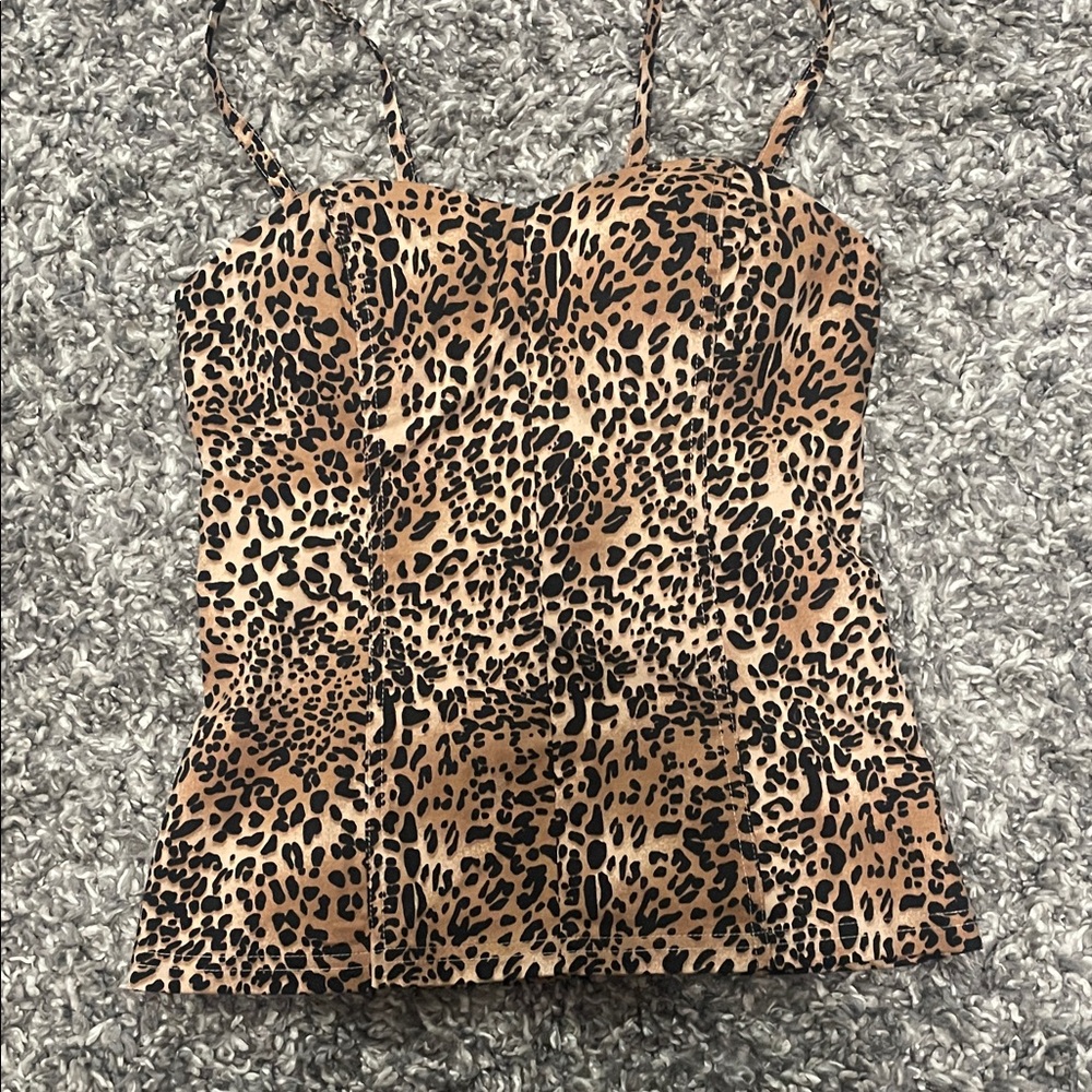 Guess Leopard Print Camisole Top